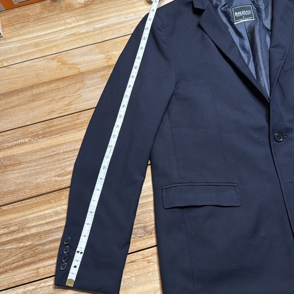 Navy Blue Baubax Travel Blazer with Removable Hood and Gloves 42R - Picture 10 of 12